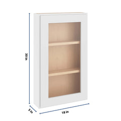 CNC Luxor 5-Piece White 18" W X 30" H Single Door Medicine Cabinet