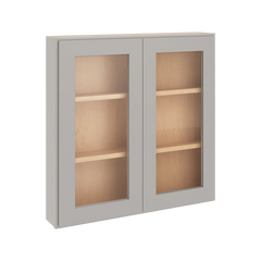 CNC Luxor 5-Piece Misty Grey 30" W X 30" H Double Door Medicine Cabinet