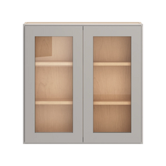 CNC Luxor 5-Piece Misty Grey 30" W X 30" H Double Door Medicine Cabinet