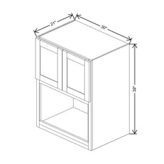 Fabuwood Allure Galaxy Dove 30" W X 39" H X 21" D Microwave Cabinet