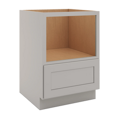 CNC Luxor 5-Piece Misty Grey 24" W Microwave Base Cabinet