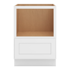 CNC Luxor White 24" W Microwave Base Cabinet