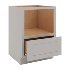 CNC Luxor 5-Piece Misty Grey 24" W Microwave Base Cabinet