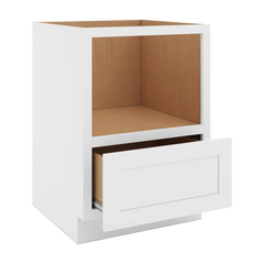 CNC Luxor 5-Piece White 24" W Microwave Base Cabinet