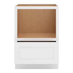 CNC Luxor White 24" W Microwave Base Cabinet