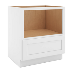 CNC Luxor White 30" W Microwave Base Cabinet