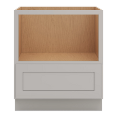 CNC Luxor 5-Piece Misty Grey 30" W Microwave Base Cabinet