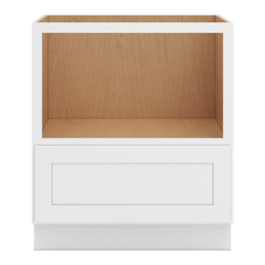 CNC Luxor White 30" W Microwave Base Cabinet