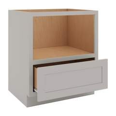 CNC Luxor 5-Piece Misty Grey 30" W Microwave Base Cabinet
