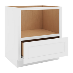 CNC Luxor White 30" W Microwave Base Cabinet