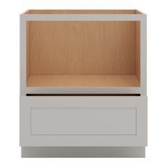 CNC Luxor 5-Piece Misty Grey 30" W Microwave Base Cabinet