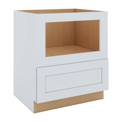 J&K White Shaker S8 Base Microwave Drawer - 30" W