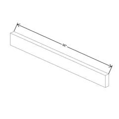 Fabuwood Allure Galaxy Dove 96" W Mirror Molding