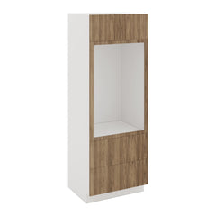 Modernform Cabinet Walnut 30" W X 84" H X 24" D Tall Oven/Microwave Cabinet