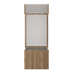 Modernform Cabinet Walnut 30" W X 84" H X 24" D Tall Oven/Microwave Cabinet
