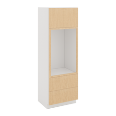 Modernform Cabinet Natural Oak 30" W X 90" H X 24" D Tall Oven/Microwave Cabinet