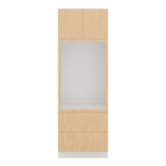 Modernform Cabinet Natural Oak 30" W X 90" H X 24" D Tall Oven/Microwave Cabinet