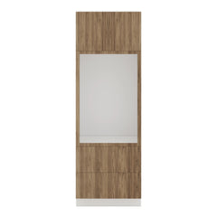 Modernform Cabinet Walnut 30" W X 90" H X 24" D Tall Oven/Microwave Cabinet