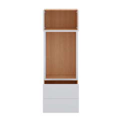 Modernform Cabinet Gloss White 30" W X 90" H X 24" D Tall Oven/Microwave Cabinet