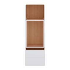 Modernform Cabinet Matte White 30" W X 96" H X 24" D Tall Oven/Microwave Cabinet