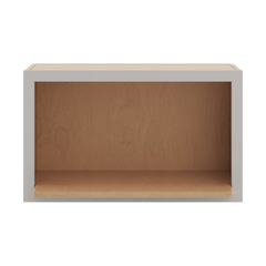 CNC Luxor 5-Piece Misty Grey 30" W X 18" H Microwave Cabinet Shelf