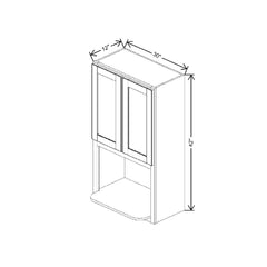 Fabuwood Value Premium Hallmark Frost 30" W X 42" H X 12" D Microwave Cabinet
