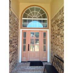 5/9x6/8 Exterior Mahogany Door 6 Lite with Sidelights