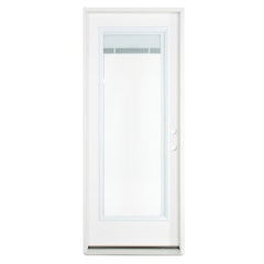 Masonite 2/8x6/8 Primed Steel Full Mini Blind Exterior Door