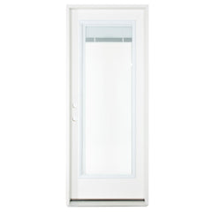 Masonite 2/8x6/8 Primed Steel Full Mini Blind Exterior Door