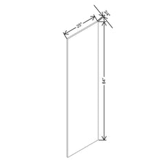 Modernform Cabinet Natural Oak 3/4" W X 84" H X 25" D Refrigerator End Panel