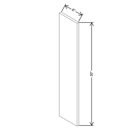 Modernform Cabinet Natural Oak 6" W X 30" H Wall Filler