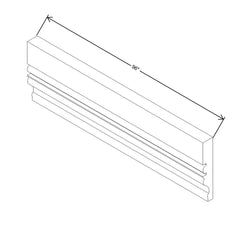 Modernform Cabinet Natural Shaker 96" W X 4" H X 3/4" D Bottom Molding