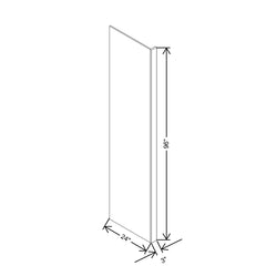 Modernform Cabinet Natural Shaker 3" W X 96" H X 24" D Refrigerator End Panel