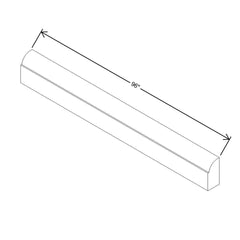 Modernform Cabinet Natural Shaker 96" W X 3/4" H X 1/4" D Scribe Molding