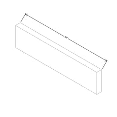 Modernform Cabinet Natural Shaker 3" W X 96" H Bottom Molding