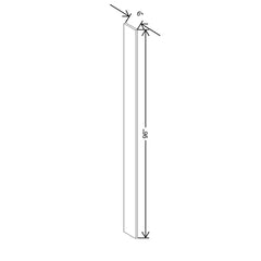Modernform Cabinet Natural Shaker 6" W X 96" H Tall Filler