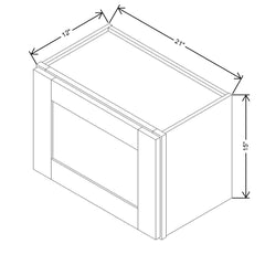 Modernform Cabinet Slim Dove White 21" W X 15" H X 12" D Single Door Wall Cabinet