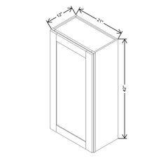 Modernform Cabinet Slim Dove White 21" W X 42" H X 12" D Single Door Wall Cabinet