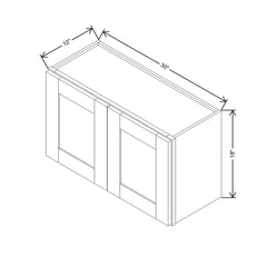 Modernform Cabinet Natural Shaker 30" W X 18" H X 12" D Double Door Wall Cabinet