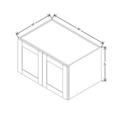 Modernform Cabinet Natural Shaker 36" W X 21" H X 24" D Double Door Wall Cabinet