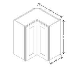 Modernform Cabinet Slim Dove White 24" W X 30" H X 12" D Wall Easy Reach Cabinet