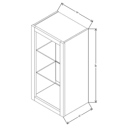 Fabuwood Allure Fusion Dove 15"W X 30"H Wall No Door
