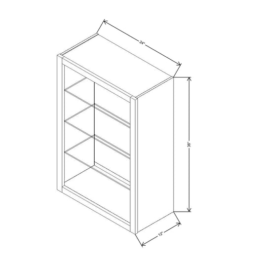 Fabuwood Allure Galaxy Timber 24"W X 36"H Wall No Door