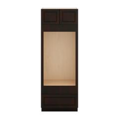 J&K Espresso K8 Double Oven w/One (1) Bottom Drawer 30" W x 84" H x 27" D