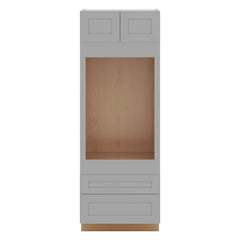 J&K Castle Grey S5 Single Oven w/Two (2) Bottom Drawers 30" W x 84" H x 27" D