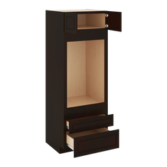 J&K Espresso K8 Single Oven w/Two (2) Bottom Drawers 30" W x 84" H x 27" D