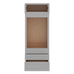 J&K Castle Grey S5 Single Oven w/Two (2) Bottom Drawers 30" W x 84" H x 27" D