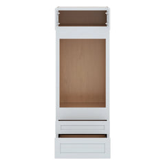 J&K White Shaker S8 Single Oven w/Two (2) Bottom Drawers 30" W x 84" H x 27" D