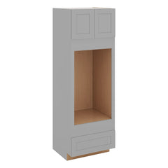 J&K Castle Grey S5 Single Oven w/Two (2) Bottom Drawers 30" W x 90" H x 27" D