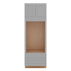 J&K Castle Grey S5 Single Oven w/Two (2) Bottom Drawers 30" W x 90" H x 27" D